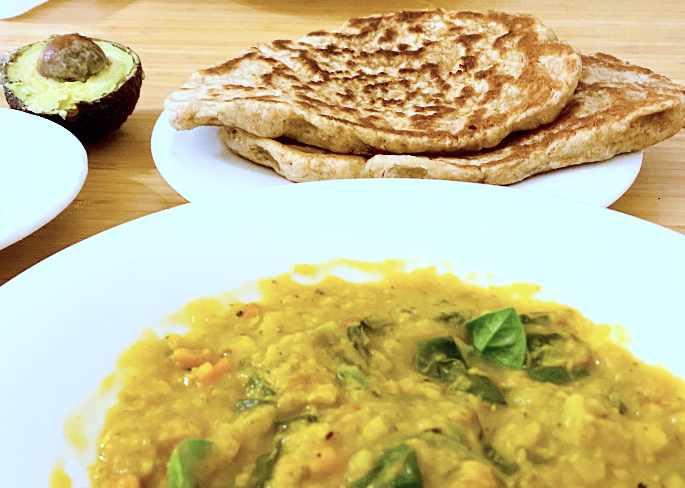 20 minute dinner we love (curry and naan version)